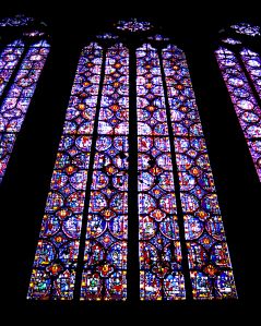 13th Century Stained Glass, Sainte-Chapelle Church, Paris, France Copyright 2000 by Blair Atherton