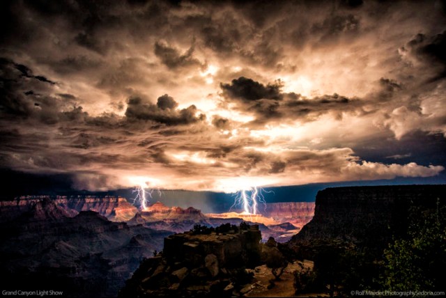 Lightning Storm Over the Grand Canyon Copyright by Rolph Maeder, Photography Sedona